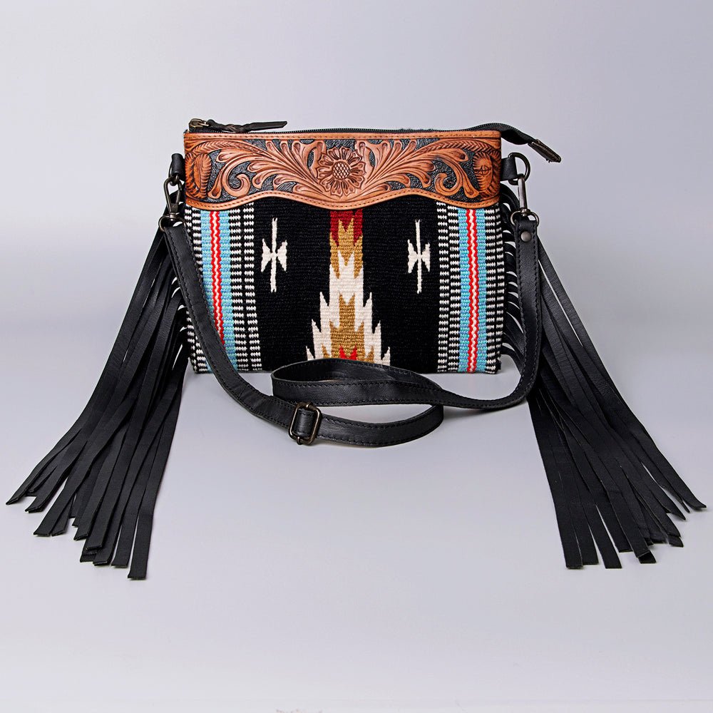 American Darling Cross Body Hand Tooled Saddle Blanket Genuine Leather Women Bag Western Handbag Purse