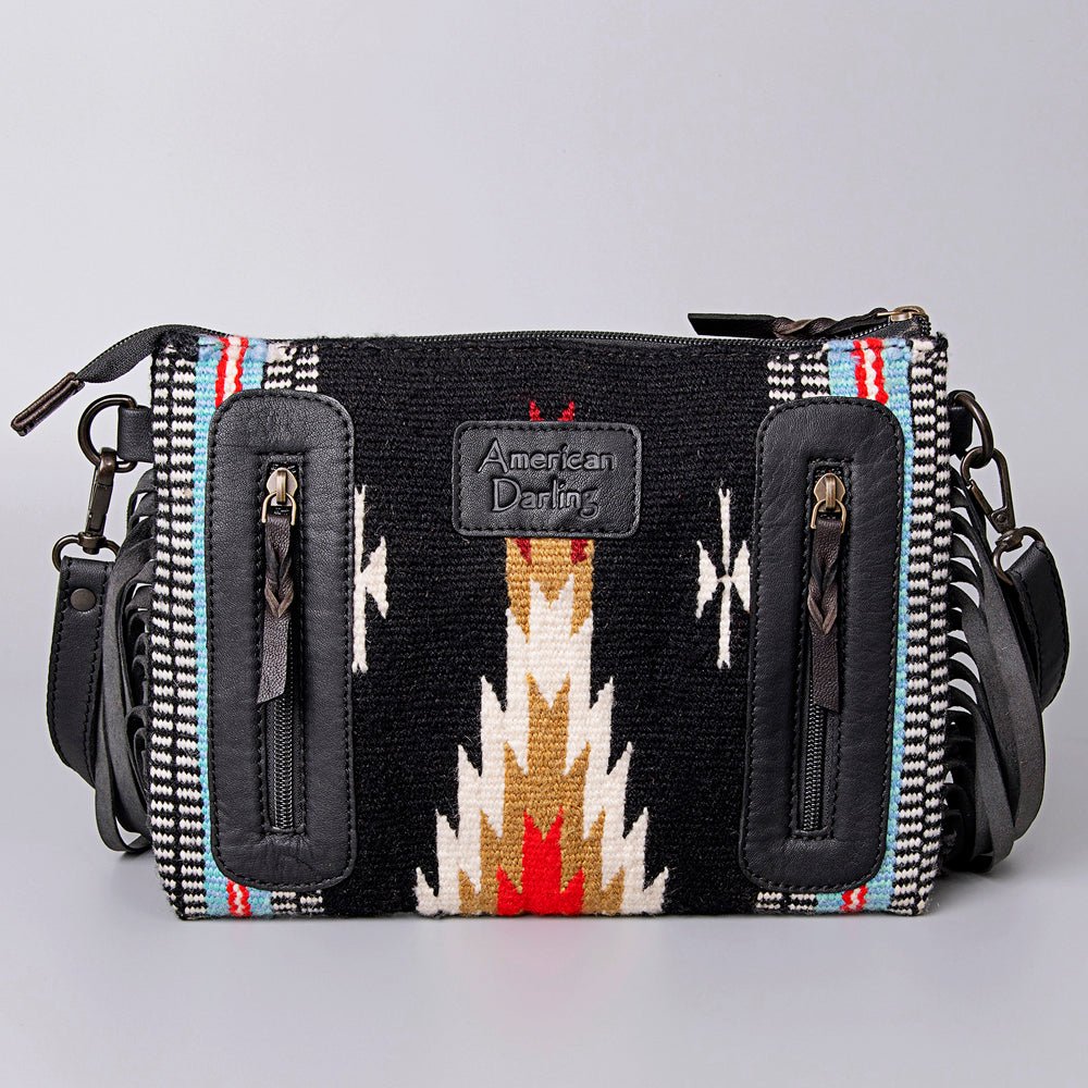 American Darling Cross Body Hand Tooled Saddle Blanket Genuine Leather Women Bag Western Handbag Purse