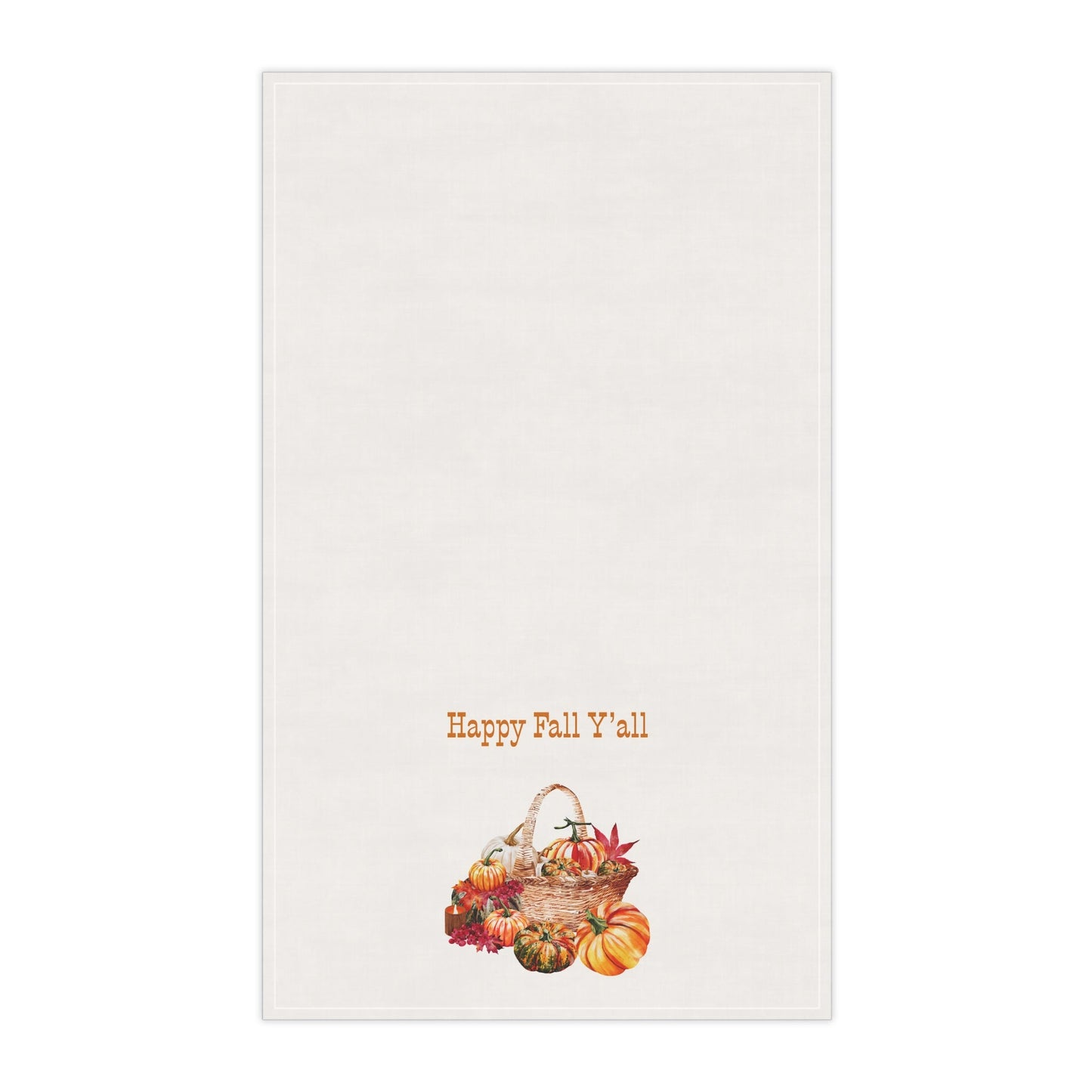 "Happy Fall Y'all!" Autumn Kitchen Tea Towels, Cozy Fall Home Decor, Thanksgiving Gift, Welcome to Fall Y'all, Farmhouse Style Kitchen Linen