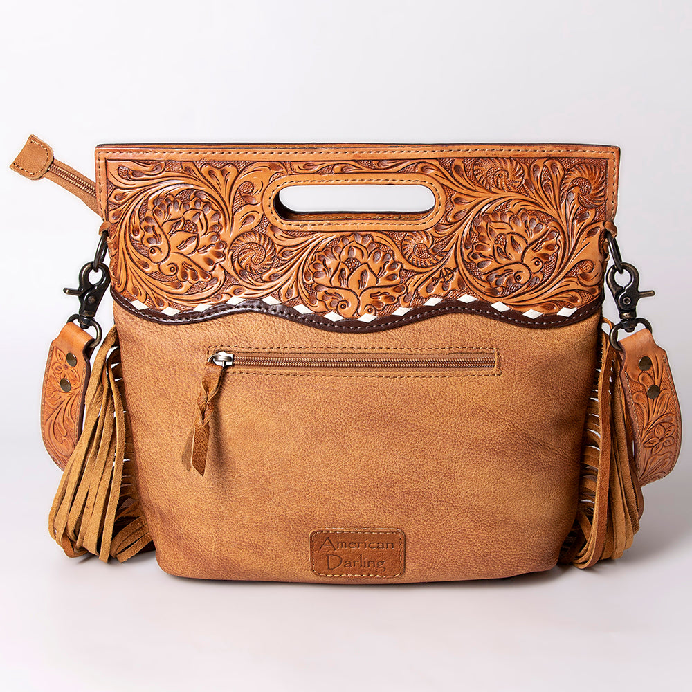 American Darling Clutch Hand Tooled Hair on Genuine Leather Western Women Bag Handbag Purse | Purses for Cute