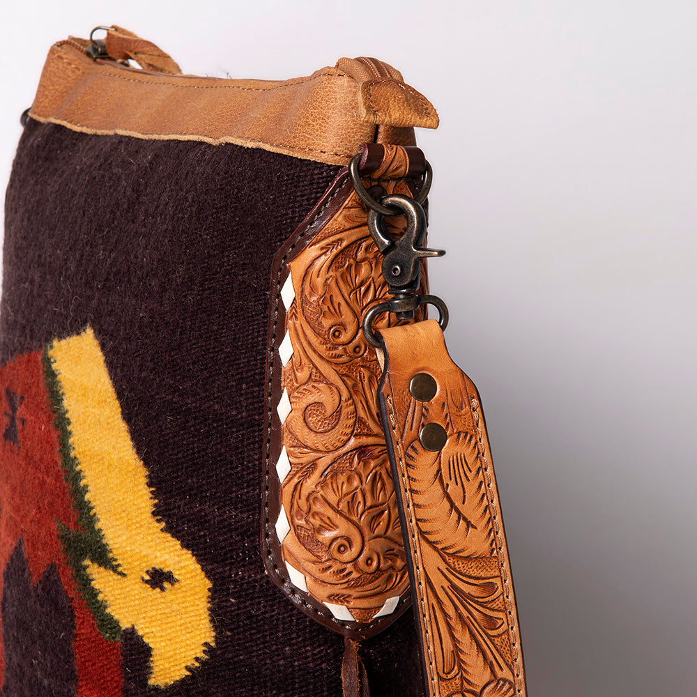 American Darling Saddle Blanket Genuine Leather Women Bag Western Handbag Purse