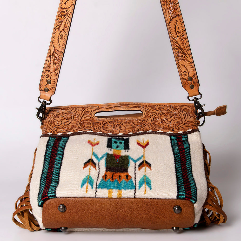 American Darling Clutch Hand Tooled Hair on Genuine Leather Western Women Bag Handbag Purse | Purses for Cute