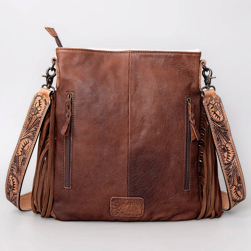American Darling ADBGS192BU Messenger Hair-On Genuine Leather Women Bag Western Handbag Purse