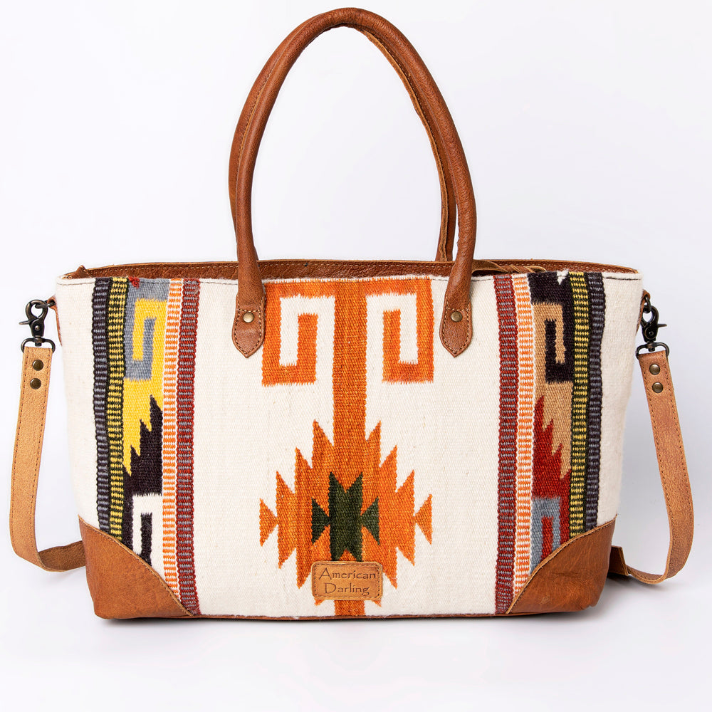 ADBG835G American Darling Hand Tooled Saddle Blanket Genuine Leather Women Bag Western Handbag Purse