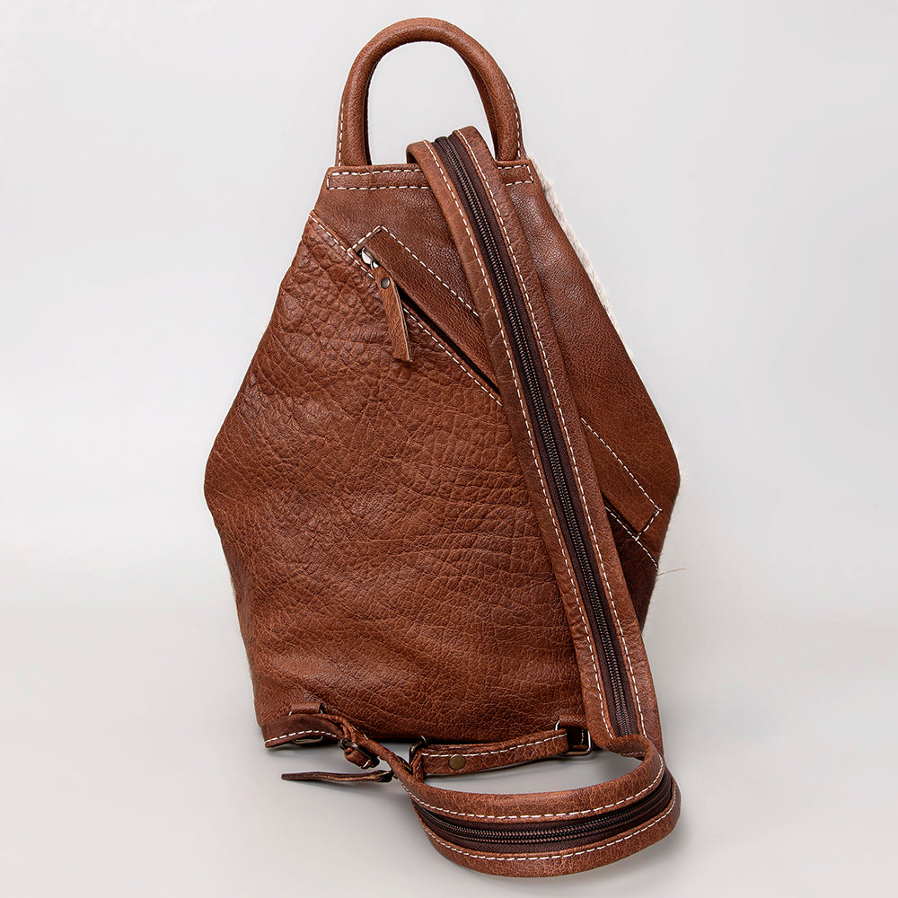 American Darling Backpack Hand Tooled Hair on Leather Western Women Bag | for Laptop School Purse Travel