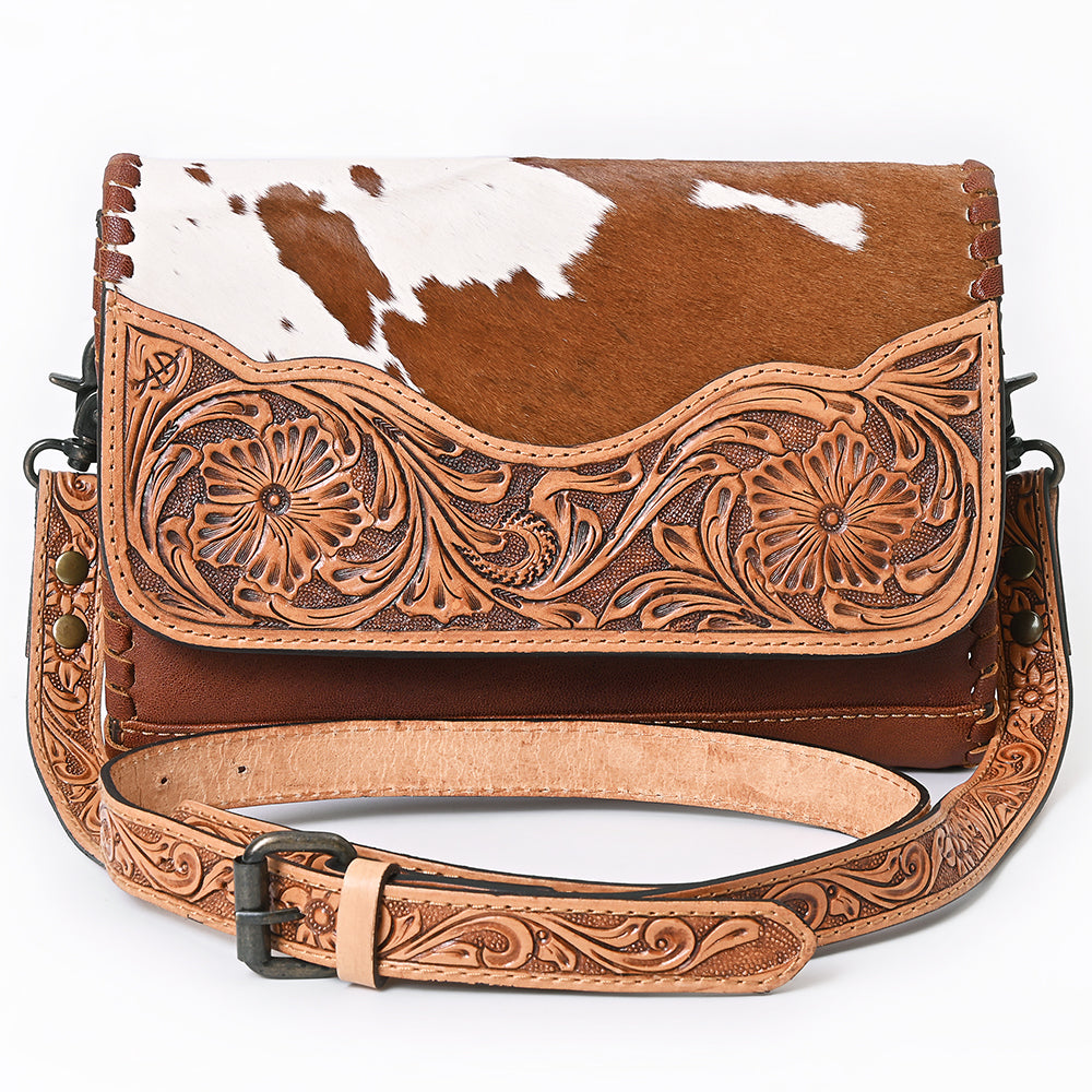 ADBG1065 American Darling Wallet Hand Tooled Hair-On Genuine Leather women bag western handbag purse
