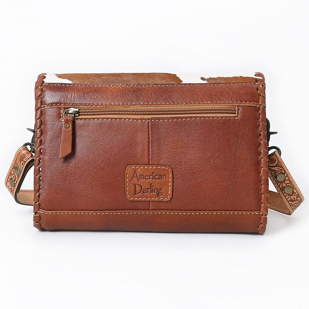 ADBG1065 American Darling Wallet Hand Tooled Hair-On Genuine Leather women bag western handbag purse