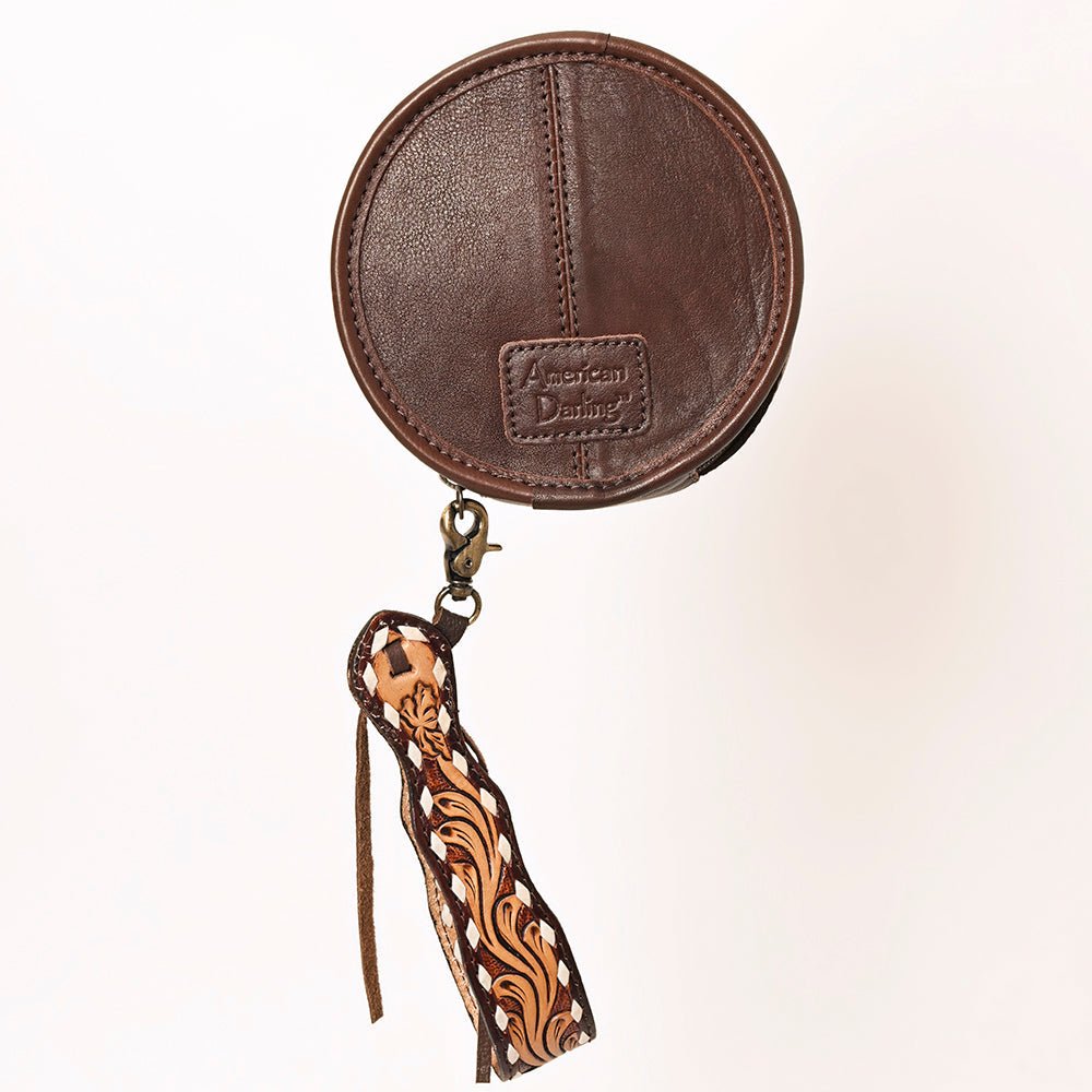 American Darling Canteen Hand Tooled Genuine Leather Women Bag Western Handbag Purse