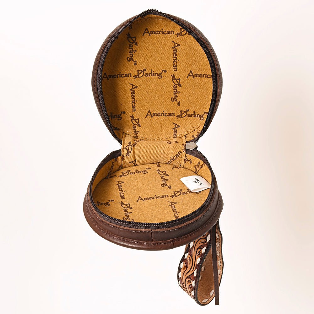 American Darling Canteen Hand Tooled Genuine Leather Women Bag Western Handbag Purse