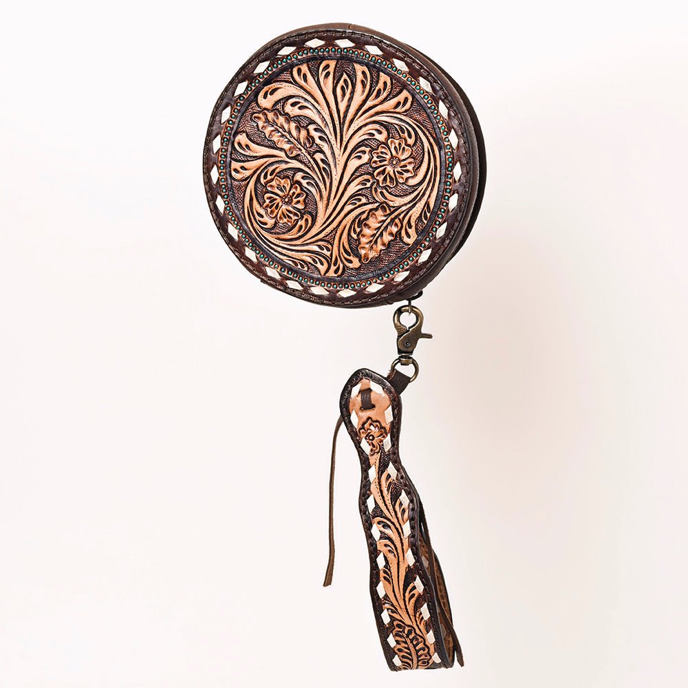 American Darling Canteen Hand Tooled Genuine Leather Women Bag Western Handbag Purse