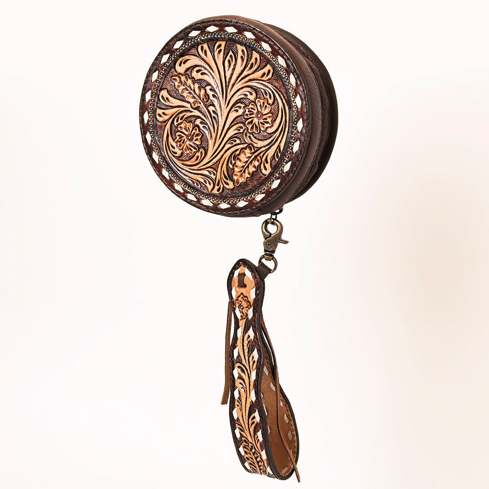 American Darling Canteen Hand Tooled Genuine Leather Women Bag Western Handbag Purse