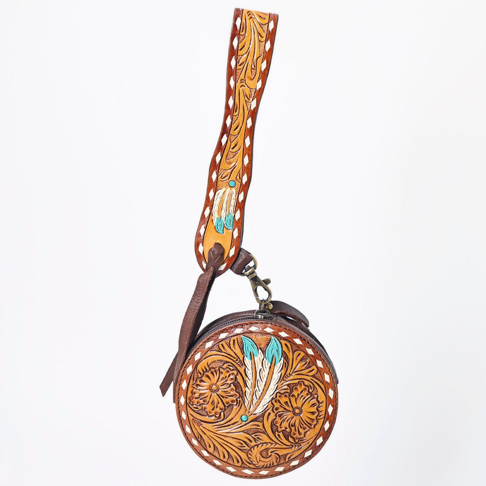 American Darling Canteen Hand Tooled Genuine Leather Women Bag Western Handbag Purse