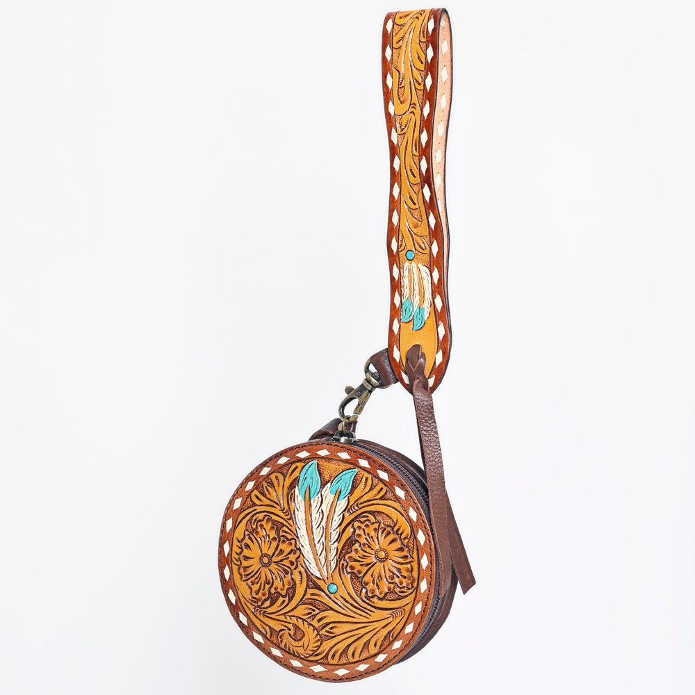 American Darling Canteen Hand Tooled Genuine Leather Women Bag Western Handbag Purse