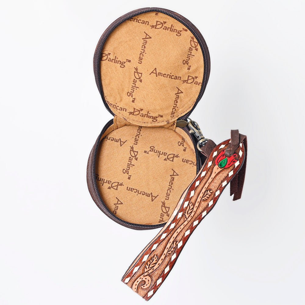 American Darling Canteen Hand Tooled Genuine Leather Women Bag Western Handbag Purse