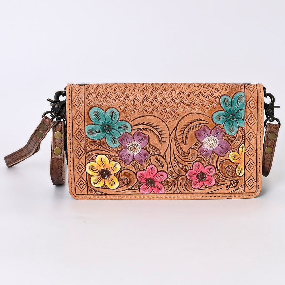 American Darling ORGANISER Upcycled Wool Genuine Leather women bag western handbag purse