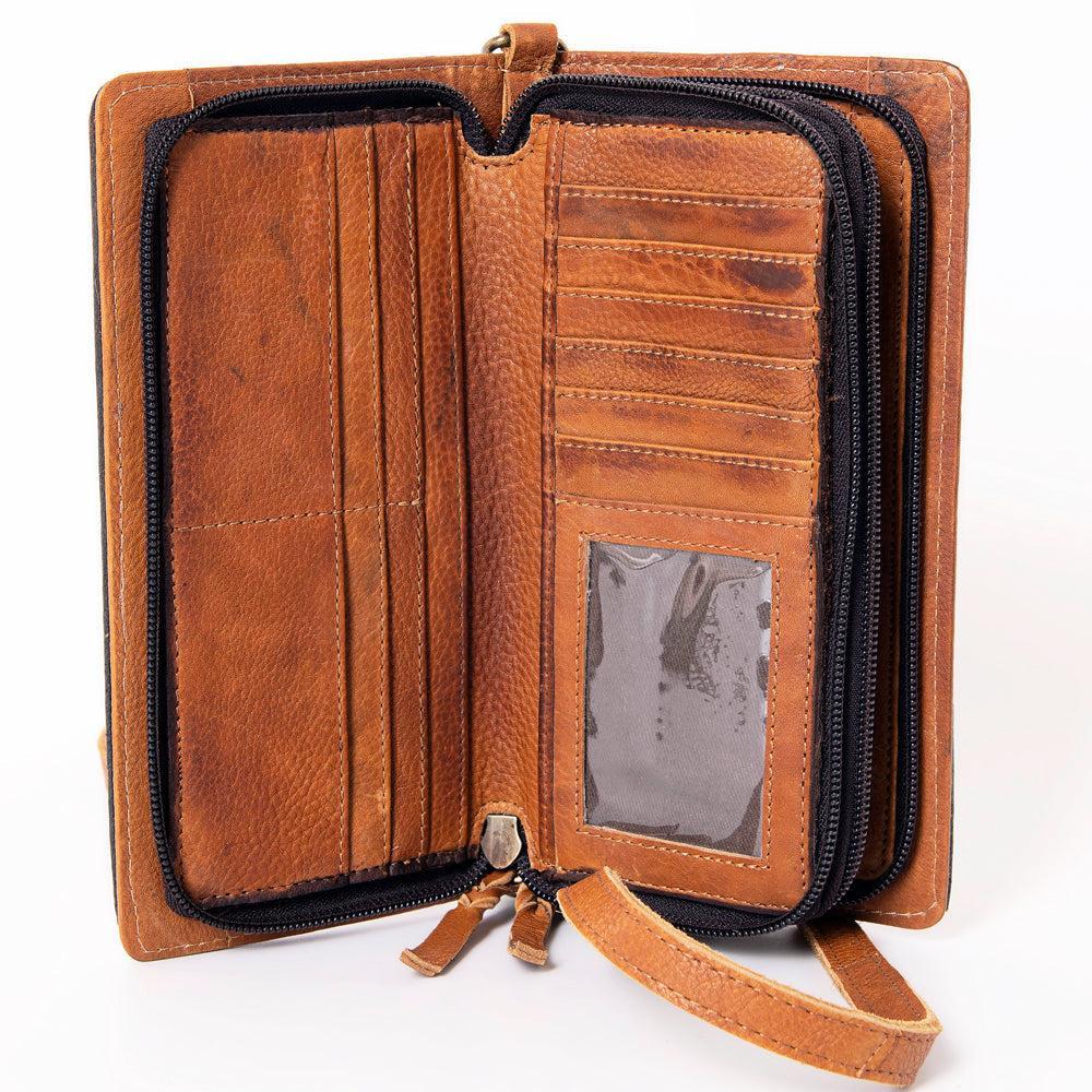 Ohlay Bags SKBM101D Organiser Hand Tooled Genuine Leather Women Bag Western Handbag Purse