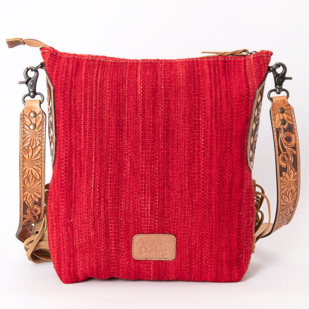 American Darling Saddle Blanket Genuine Leather Women Bag Western Handbag Purse