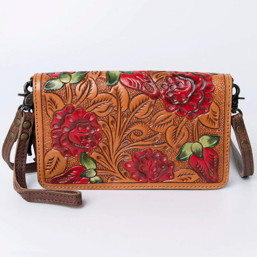 American Darling ORGANISER Upcycled Wool Genuine Leather women bag western handbag purse