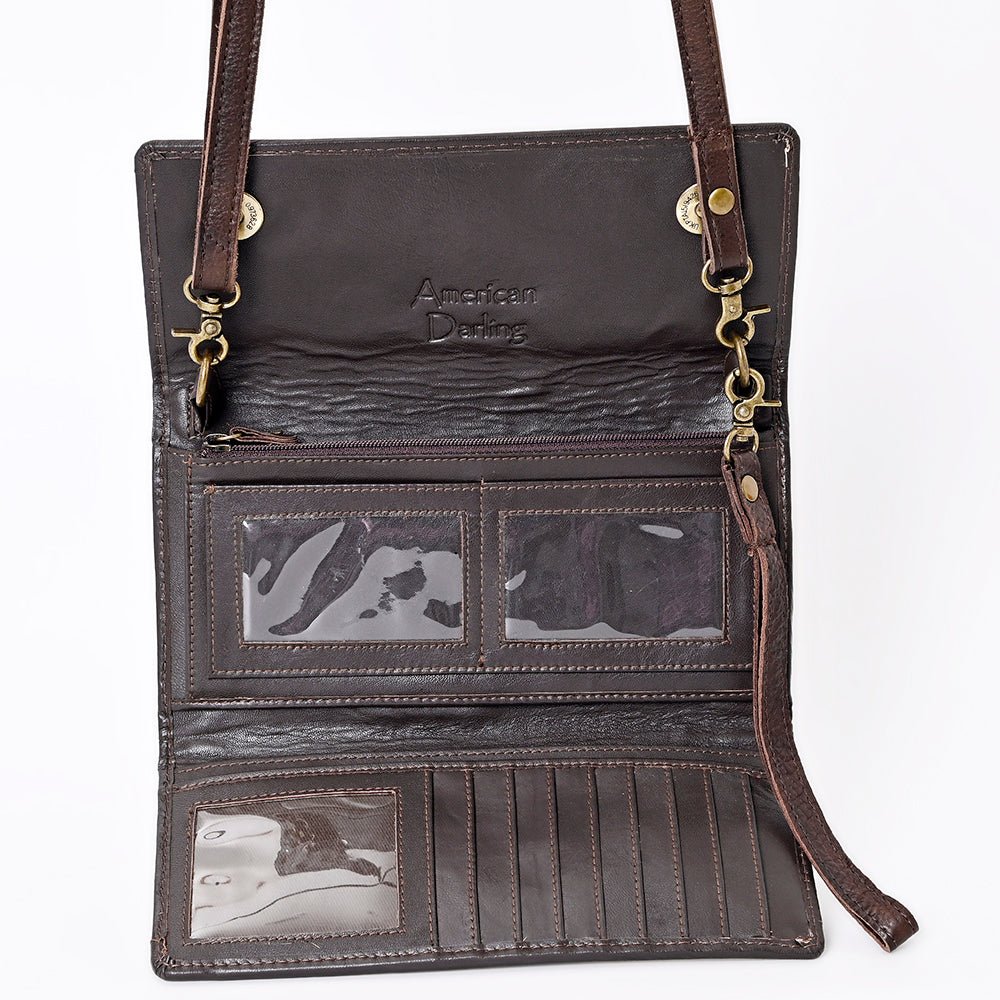 American Darling Hair On Genuine Leather Women Bag Western Handbag Purse