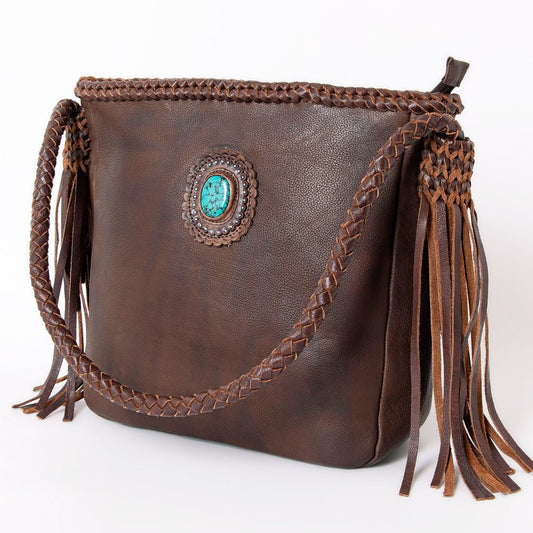 American Darling Hair On Genuine Leather Women Bag Western Handbag Purse