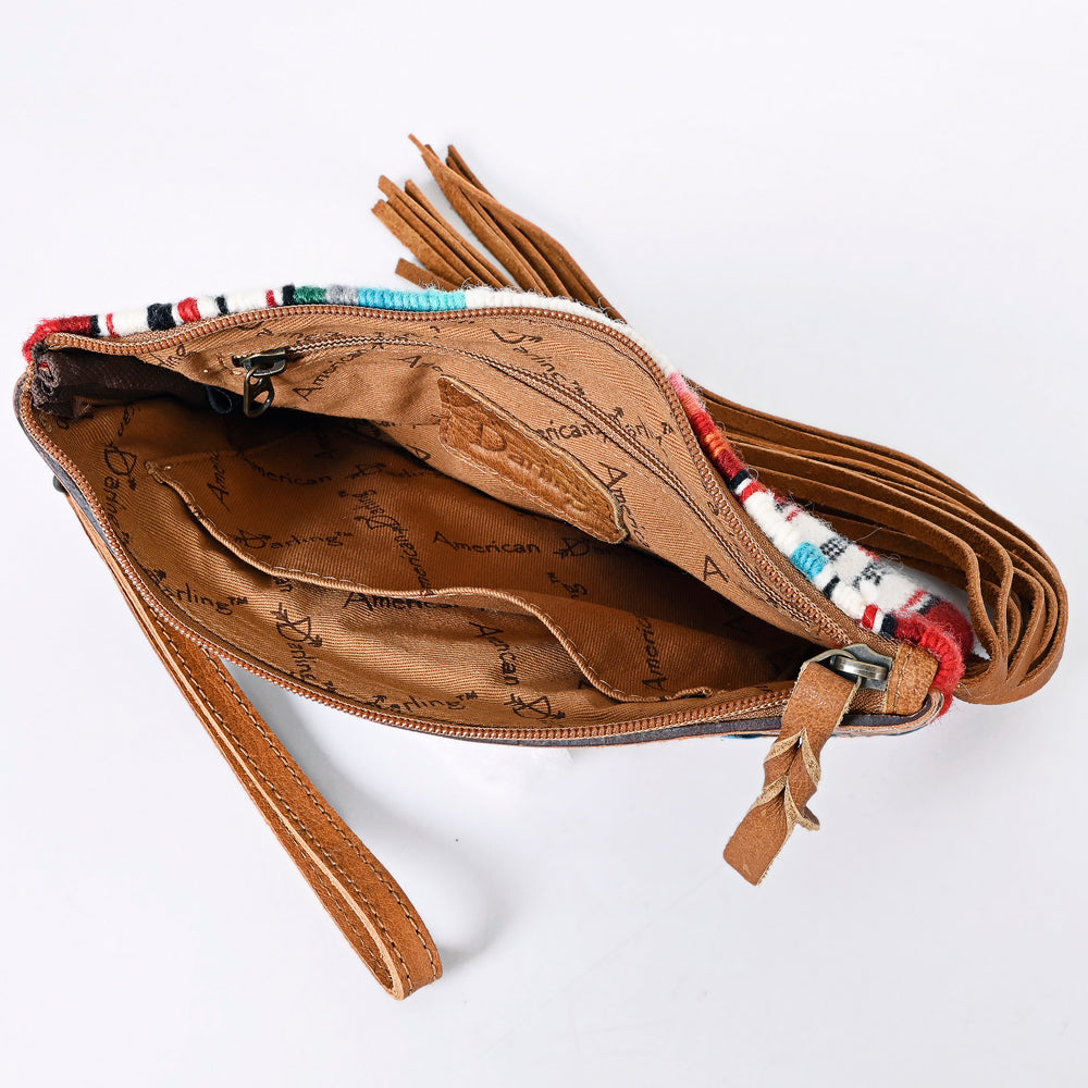American Darling Wristlet Hair on Genuine Leather Western Women Bag | Handbag Purse | Women Wristlet | Wristlet Wristlet | Travel Wristlet | Leather Wristlet | Clutch Wristlet