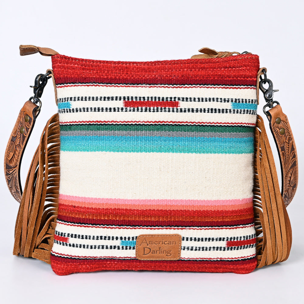 ADBGS192BX American Darling Hand Tooled Saddle Blanket Genuine Leather Women Bag Western Handbag Purse