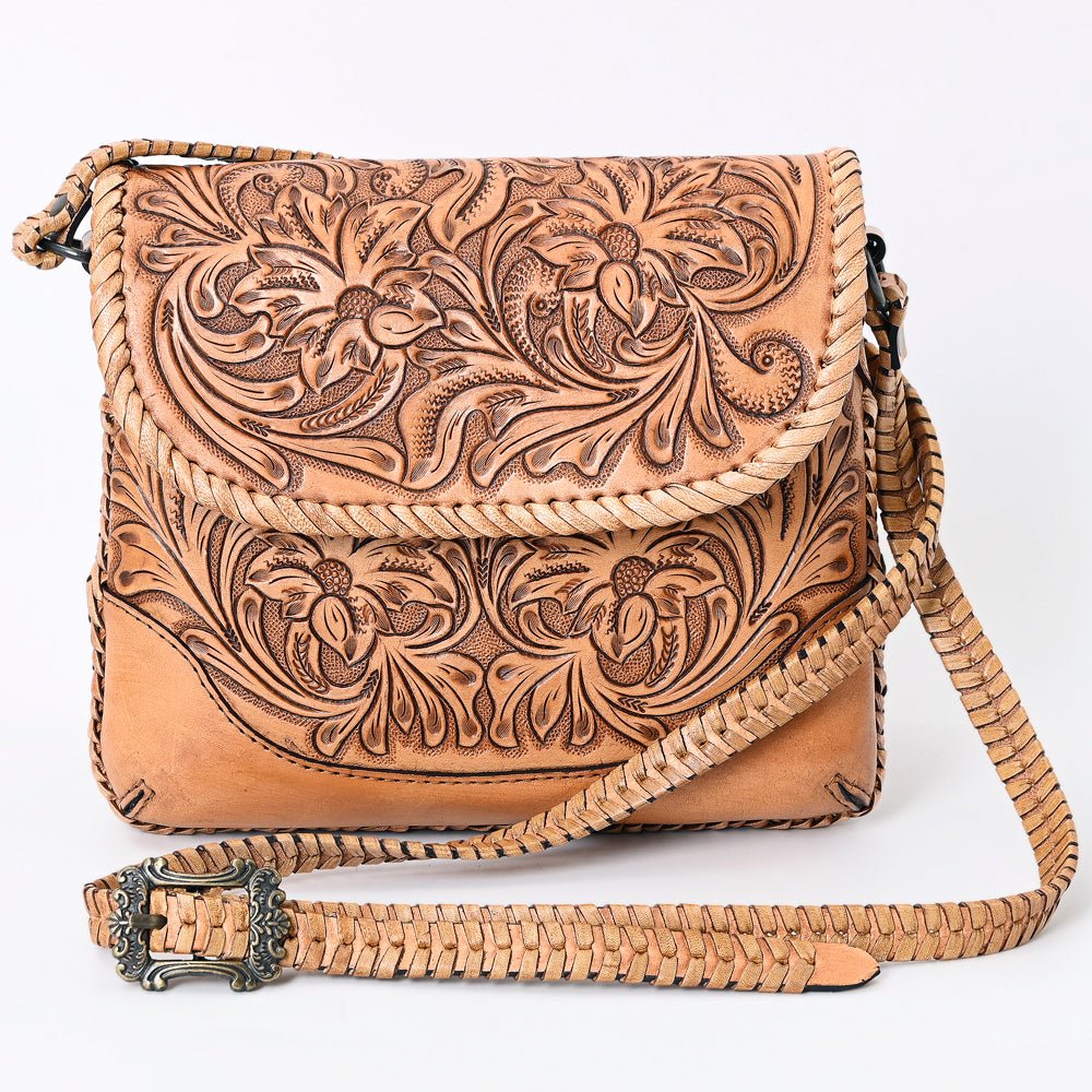 American Darling Small Crossbody Hand Tooled Genuine Leather women bag western handbag purse