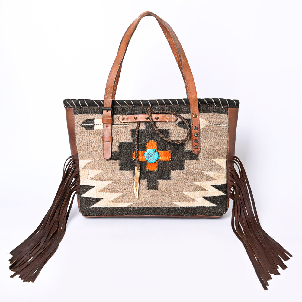 American Darling ADBG1113 Tote Saddle Blanket Genuine Leather women bag western handbag purse