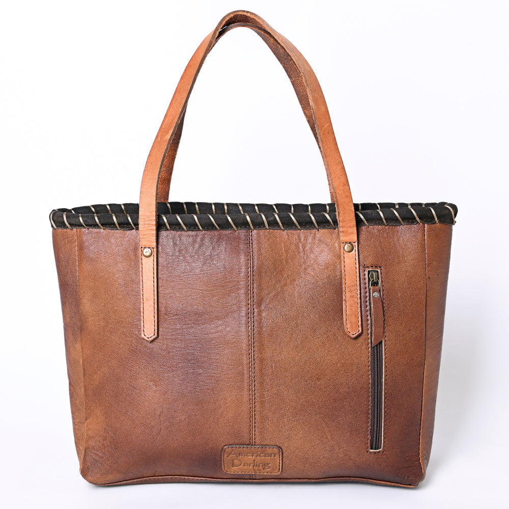 American Darling ADBG1113 Tote Saddle Blanket Genuine Leather women bag western handbag purse