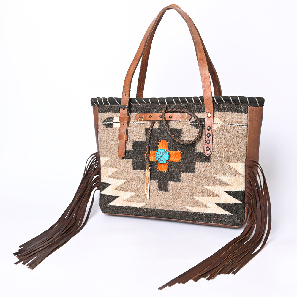 American Darling ADBG1113 Tote Saddle Blanket Genuine Leather women bag western handbag purse