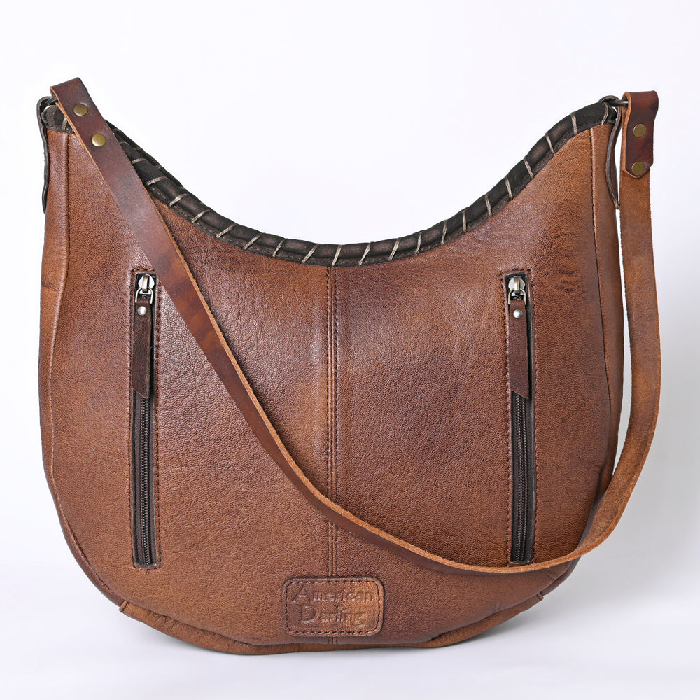 American Darling ADBG1121 Hobo Hobo Saddle Blanket Genuine Leather Women Bag Western Handbag Purse