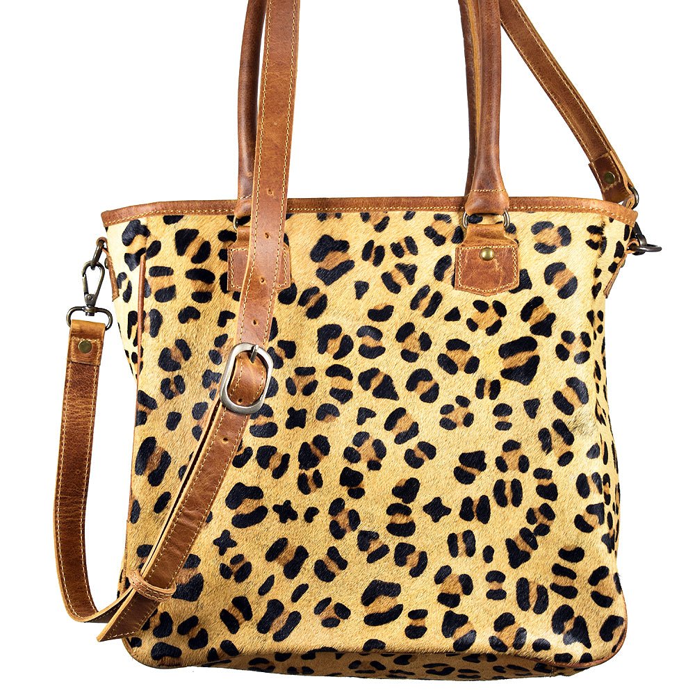 American Darling ADBG201BKW Tote Hair On Genuine Leather Women Bag Western Handbag Purse