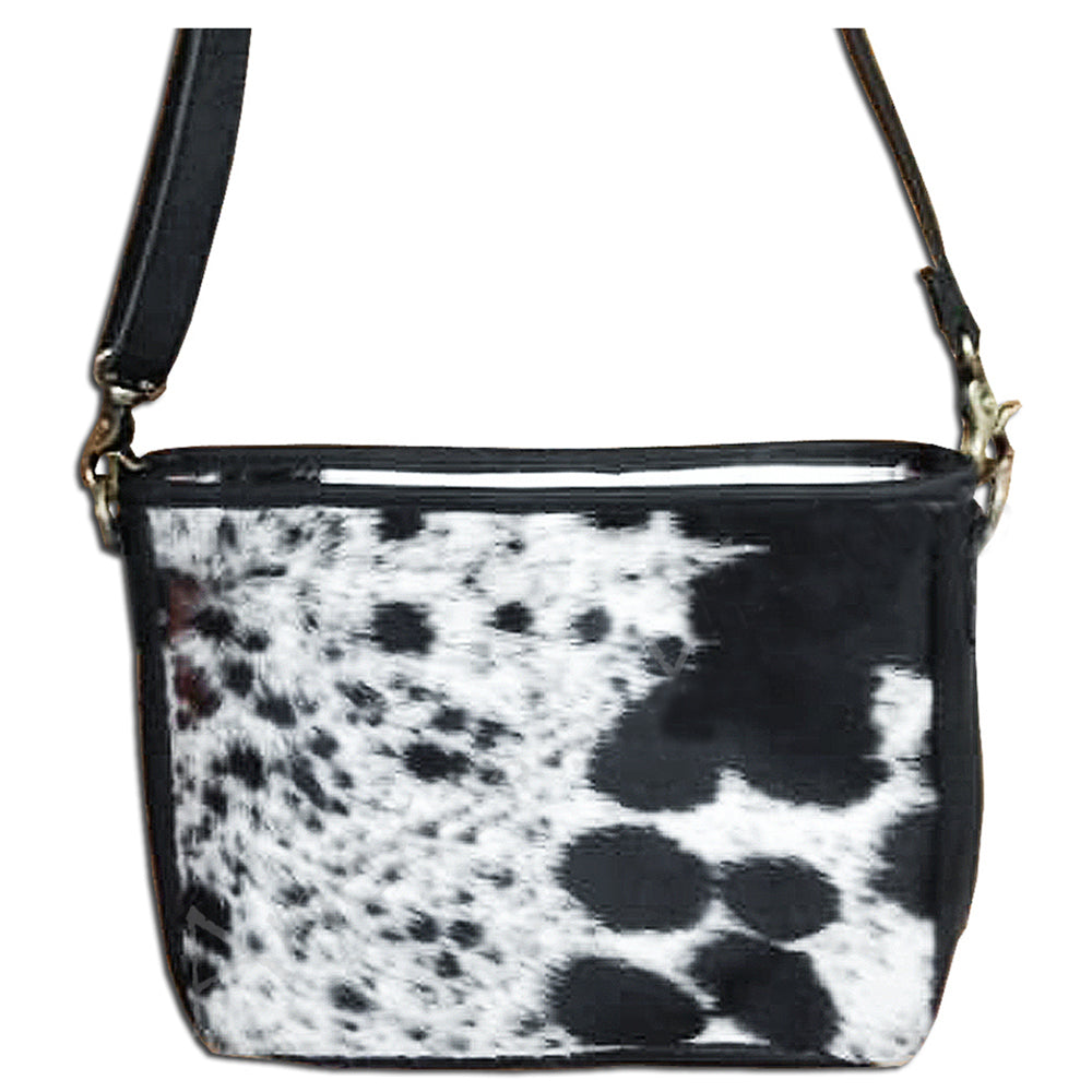 Crossbody Hair-On Genuine Leather women bag western handbag purse