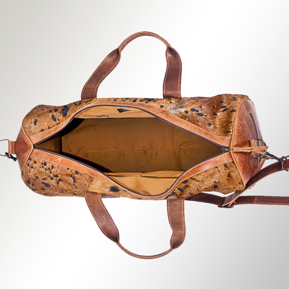 American Darling ADBGS174BRAC1 Duffel Hair-On Genuine Leather Women Bag Western Handbag Purse