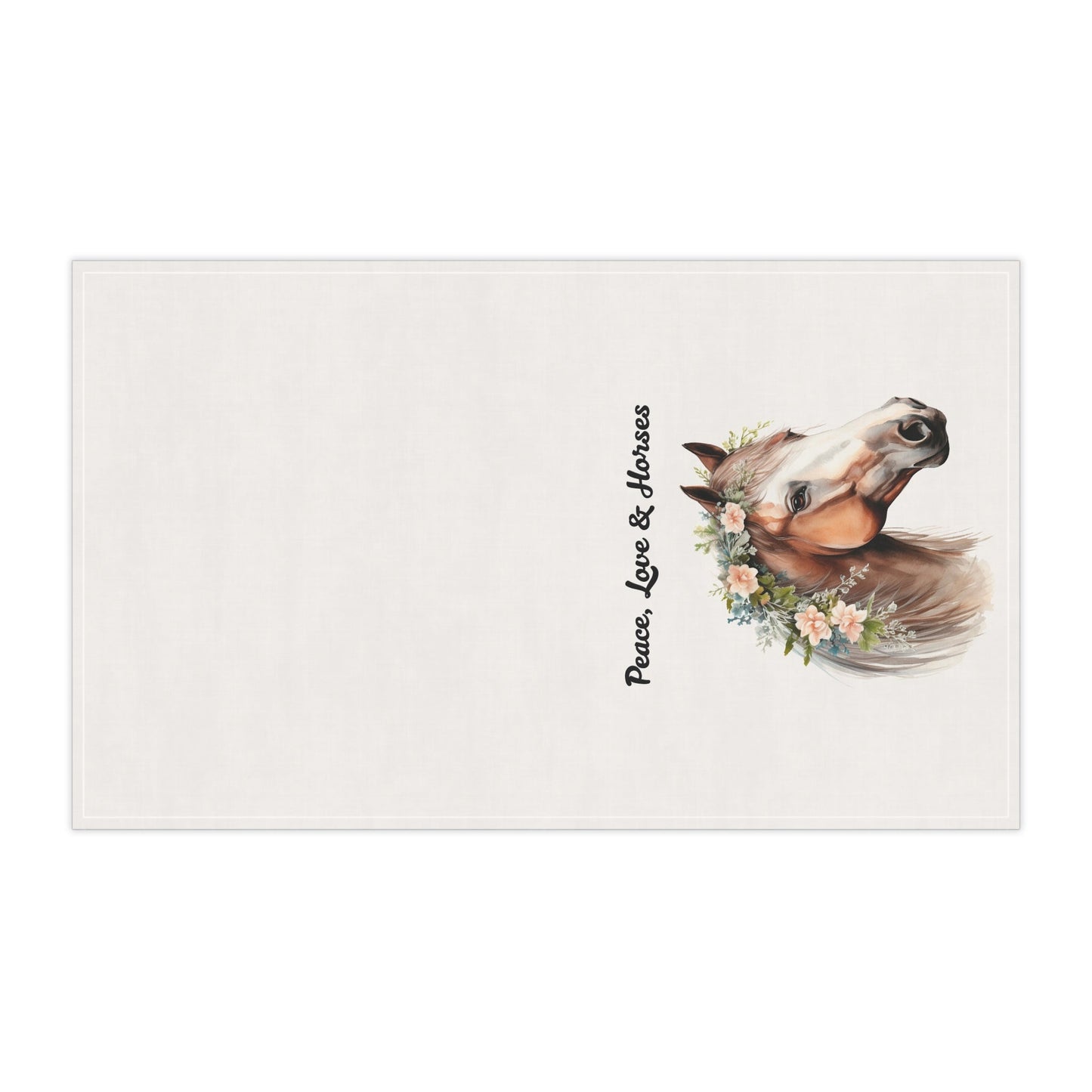 Peace, Love & Horses Tea Towels - Perfect for Equestrian Homes, Farmhouse Decor, Horse Lovers, Kitchen Essentials, Gift for Animal Lovers