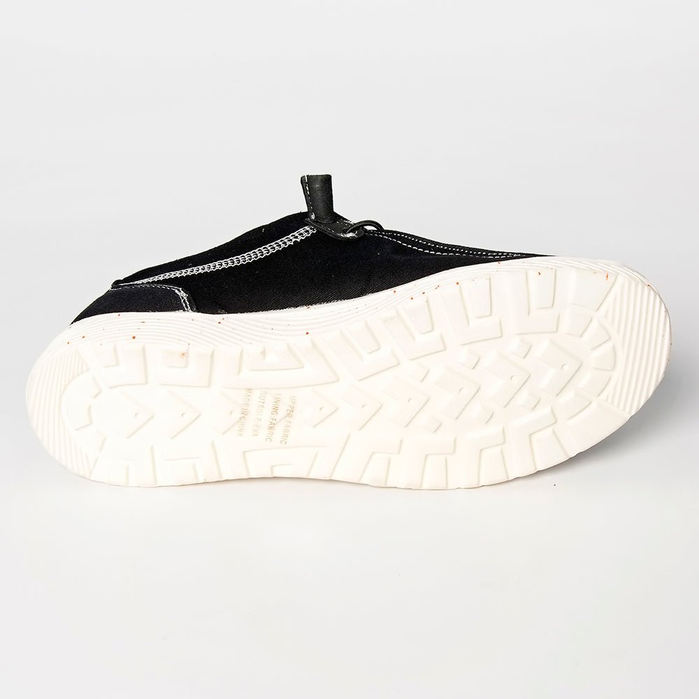 American Darling ADFT133BK3 Hand tooled carved genuine leather trim lightweight shoe footwear slip on