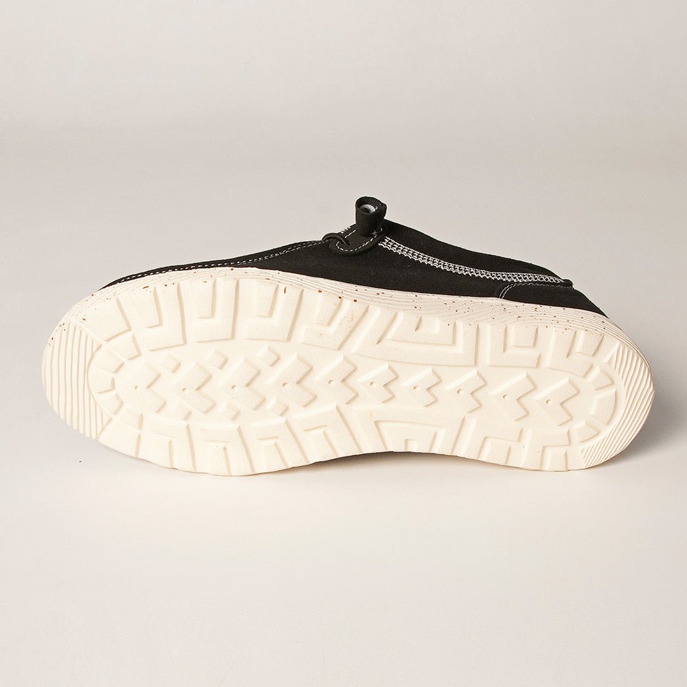 American Darling ADFT133BK7 Hand tooled carved genuine leather trim lightweight shoe footwear slip on