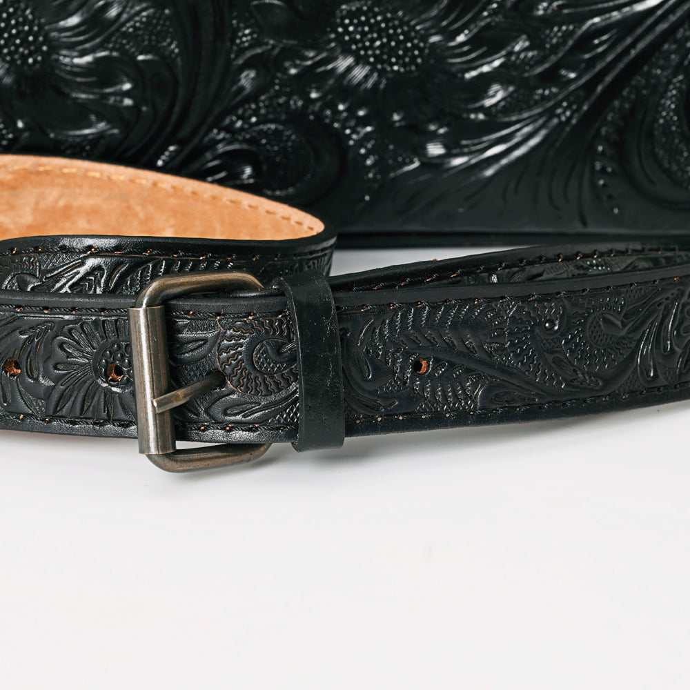 American Darling Tote Hand Tooled Genuine Leather Western Women Bag Handbag Purse | Black | Western Tote Bag | Travel Tote Bags | College Tote Bag | Casual Tote Bag