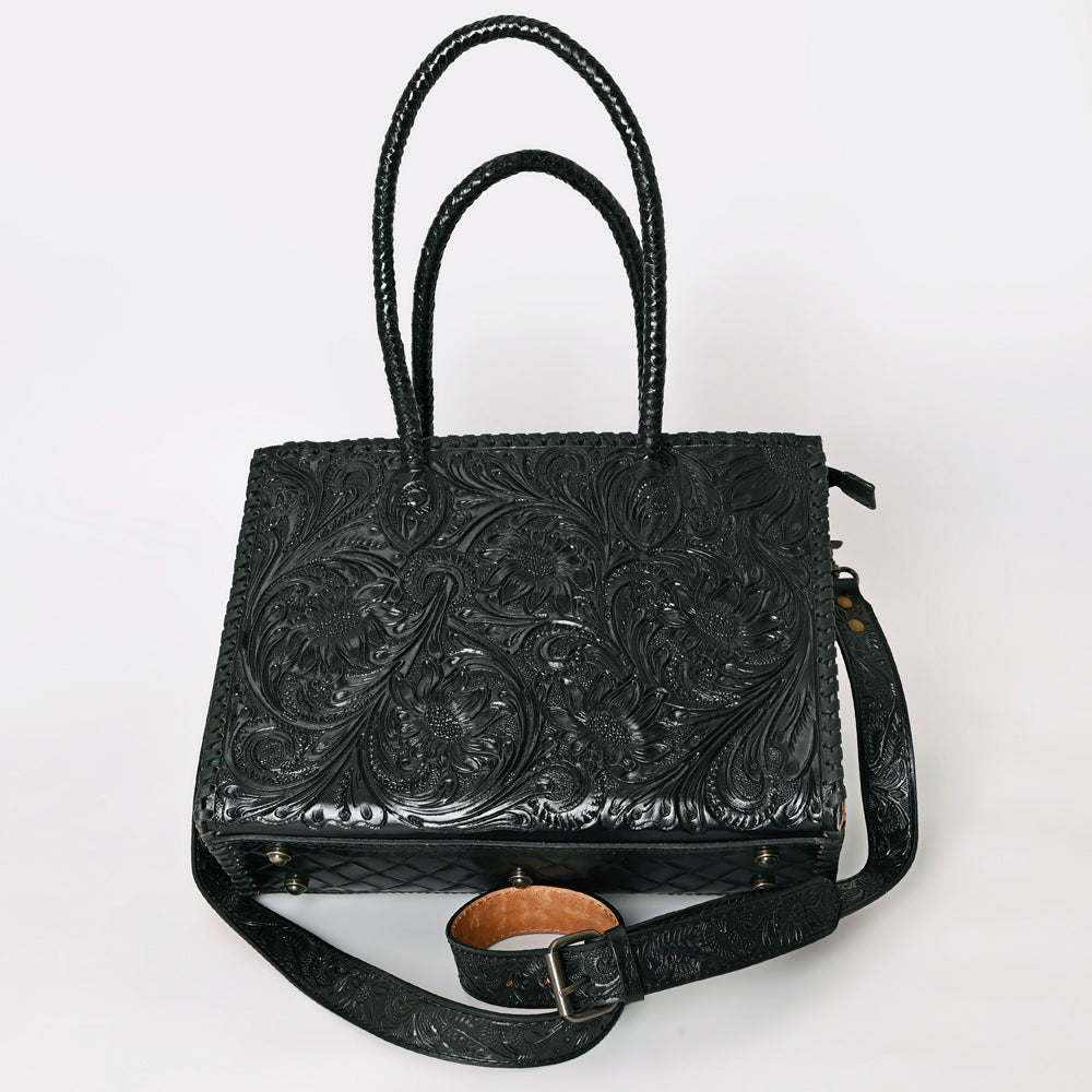 American Darling Tote Hand Tooled Genuine Leather Western Women Bag Handbag Purse | Black | Western Tote Bag | Travel Tote Bags | College Tote Bag | Casual Tote Bag
