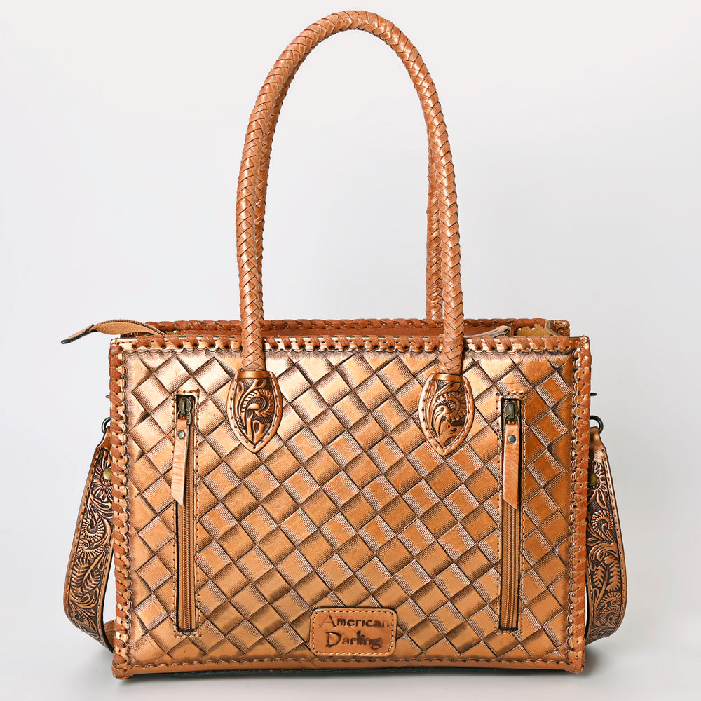 American Darling ADBG1131D Tote Hand Tooled Genuine Leather women bag western handbag purse