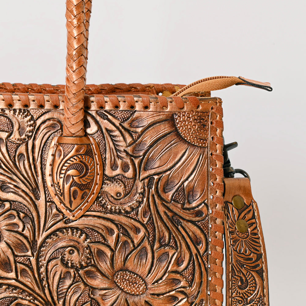 American Darling ADBG1131D Tote Hand Tooled Genuine Leather women bag western handbag purse
