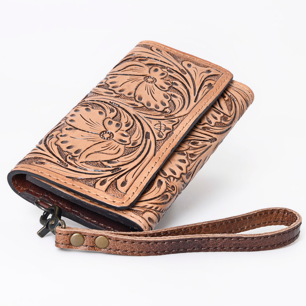 American Darling Clutch Hand Tooled Genuine Leather women bag western handbag purse