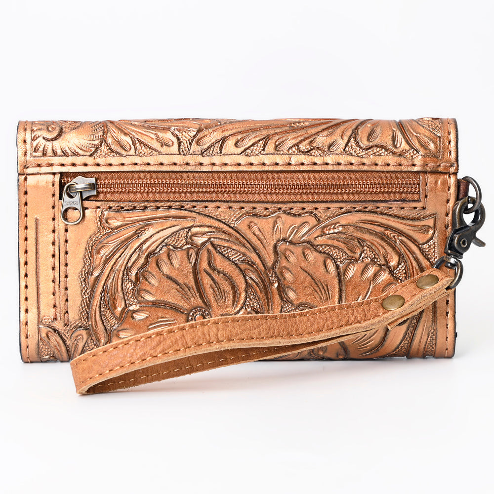 American Darling Clutch Hand Tooled Genuine Leather women bag western handbag purse