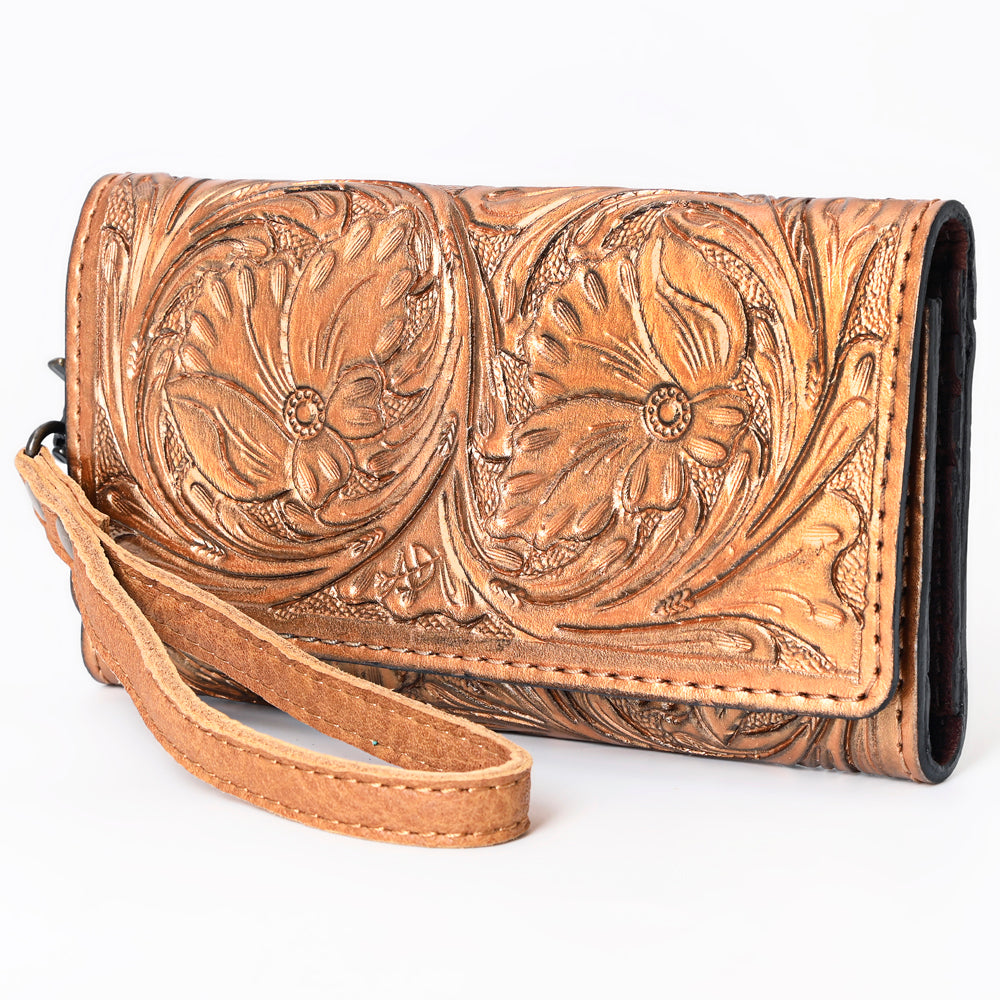 American Darling Clutch Hand Tooled Genuine Leather women bag western handbag purse