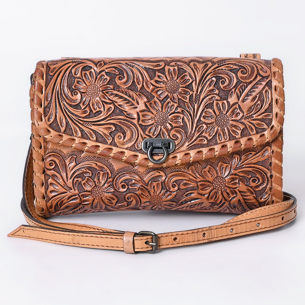 American Darling Wallet Hand Tooled Genuine Leather women bag western handbag purse
