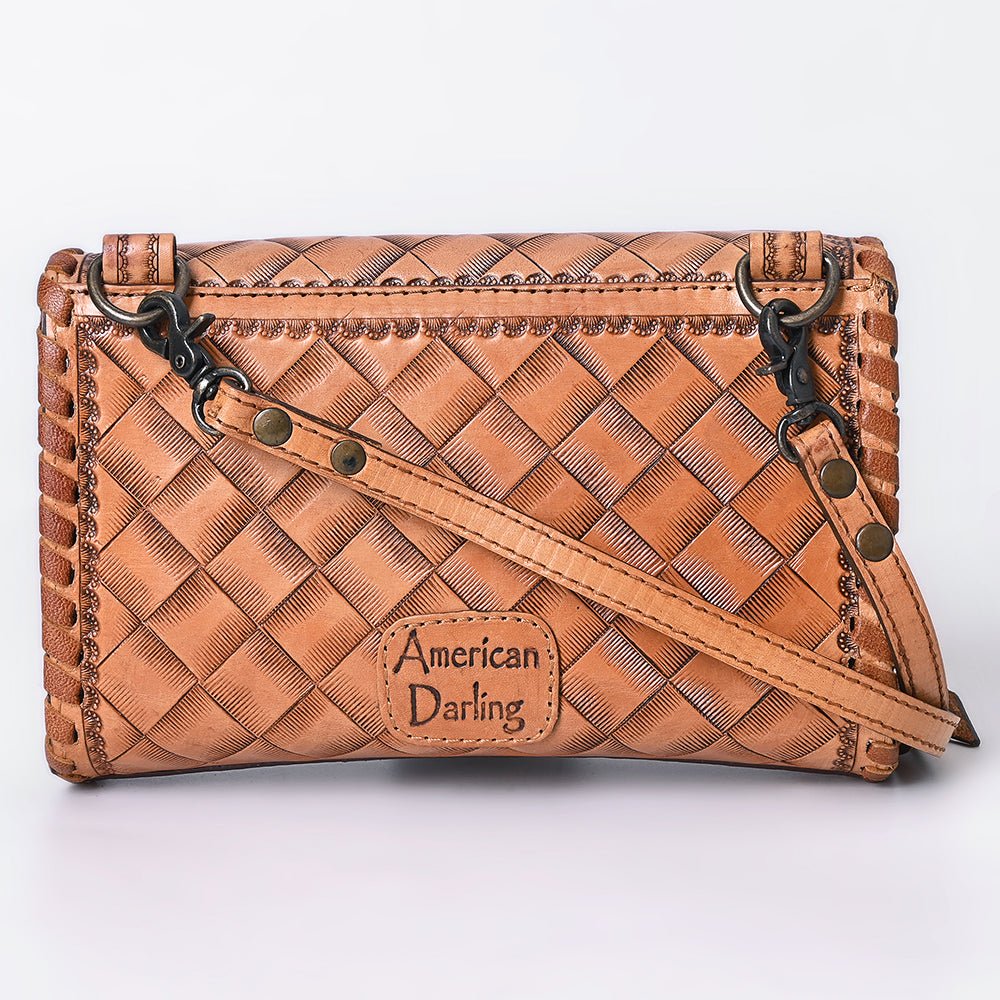 American Darling Wallet Hand Tooled Genuine Leather women bag western handbag purse