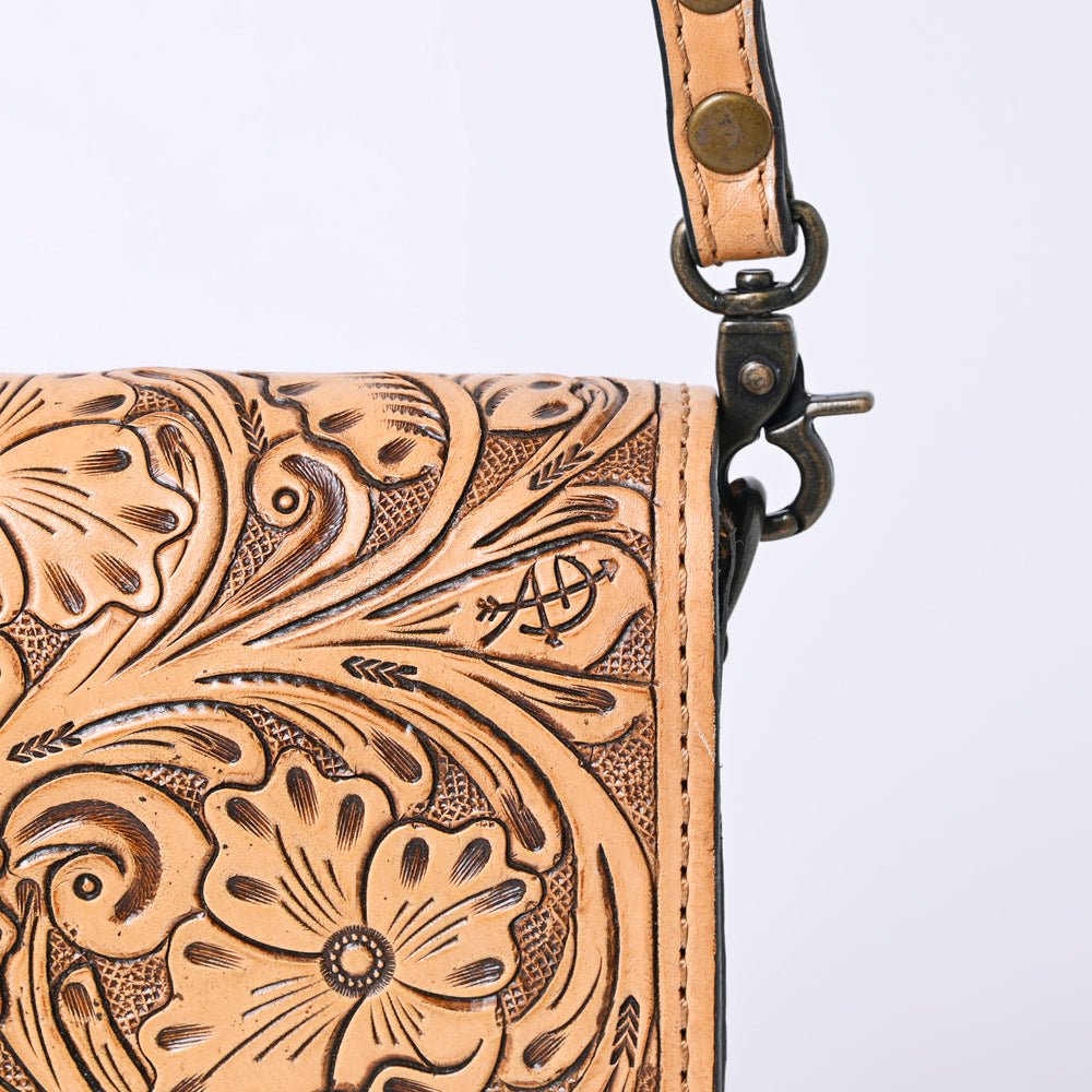 American Darling Cell Phone Holder Hand Tooled Genuine Leather women bag western handbag purse