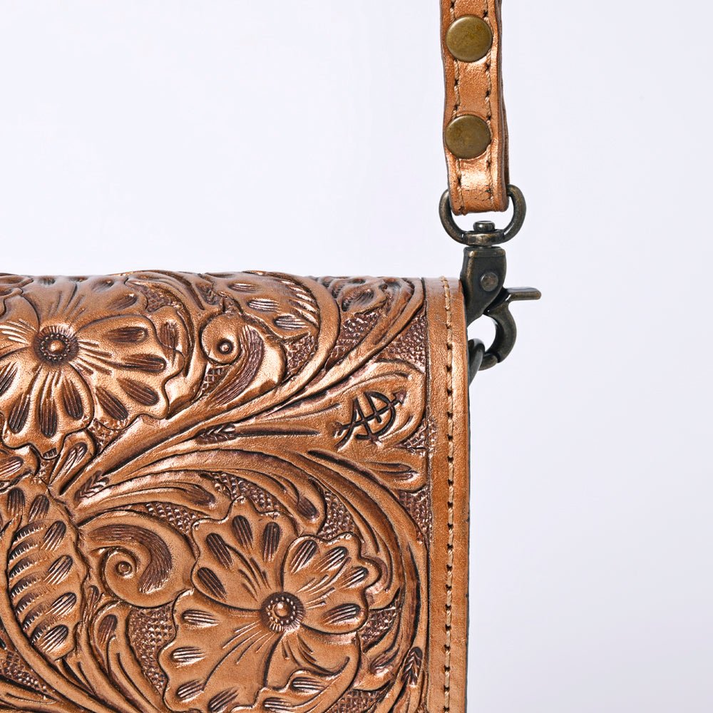 American Darling Cell Phone Holder Hand Tooled Genuine Leather women bag western handbag purse