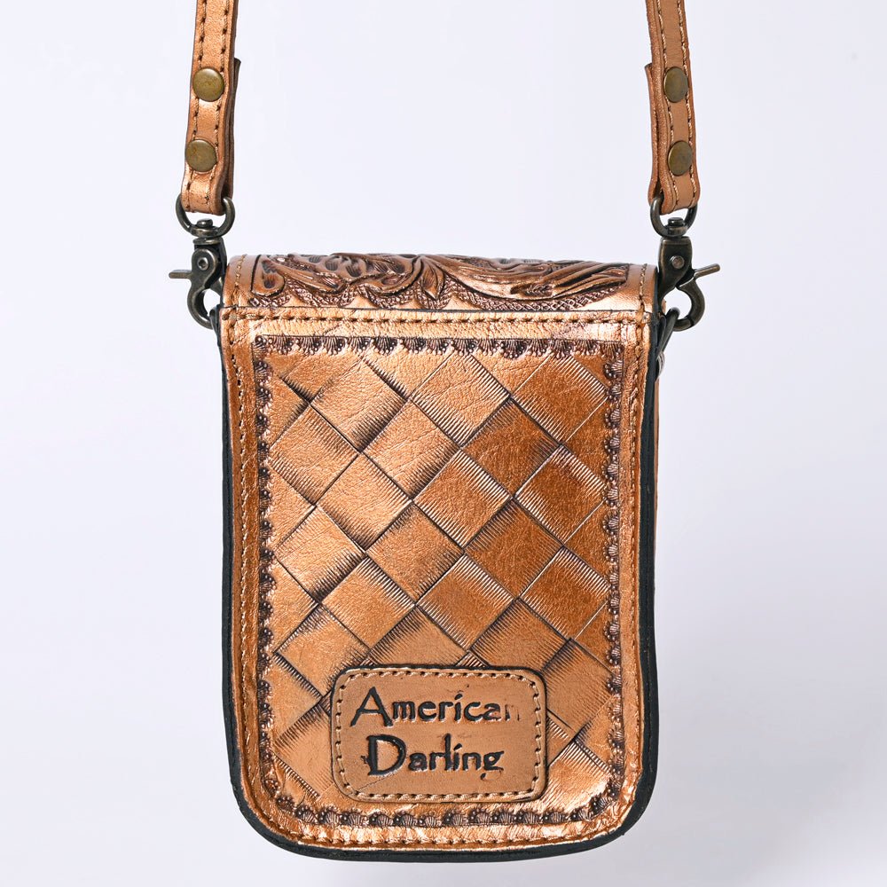 American Darling Cell Phone Holder Hand Tooled Genuine Leather women bag western handbag purse
