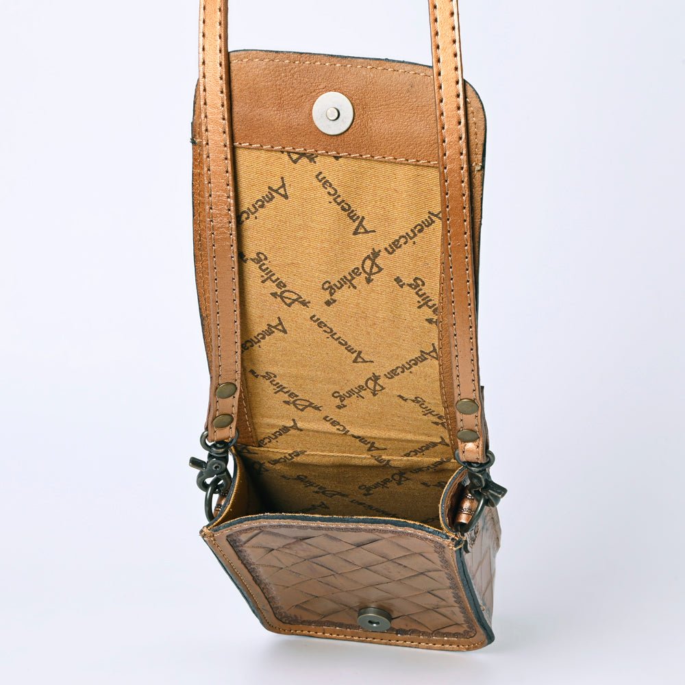 American Darling Cell Phone Holder Hand Tooled Genuine Leather women bag western handbag purse
